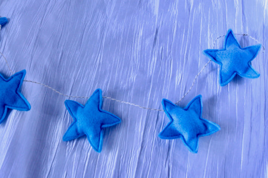 Baby Blue Star Garland